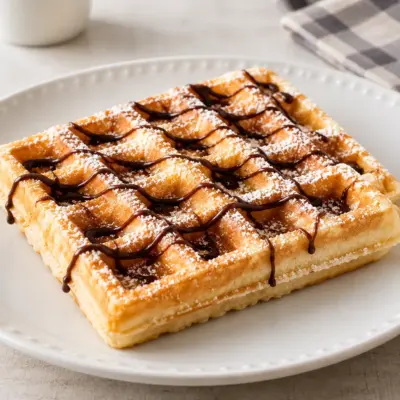 Gaufre maison facile, dorée et moelleuse