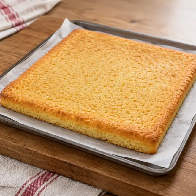 Génoise pour bûche de Noël facile et souple