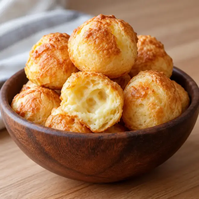 Gougères au fromage faciles et bien dorées