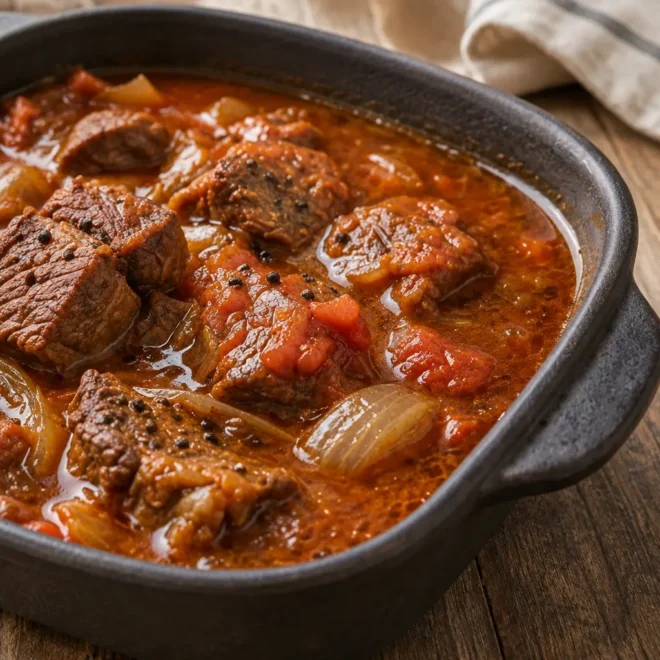 Goulash de bœuf facile, mijoté au paprika