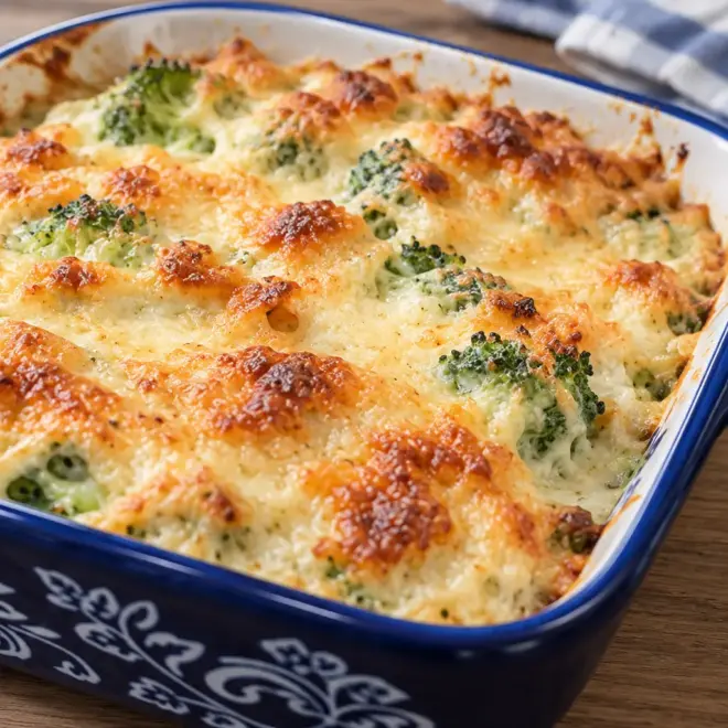 Gratin de brocoli au fromage facile et fondant