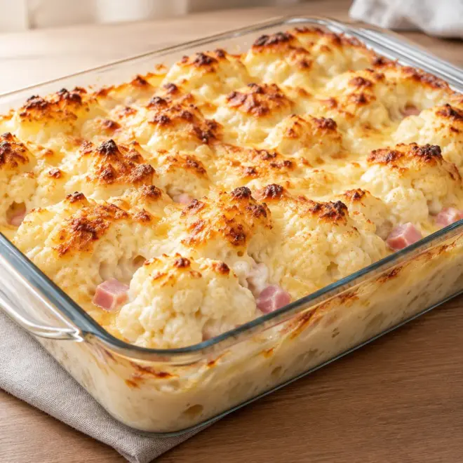 Gratin de chou-fleur facile et crémeux