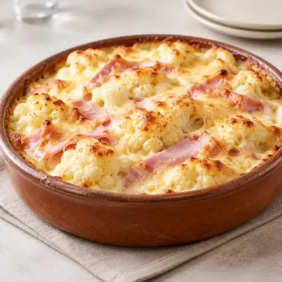 Gratin de chou-fleur recette à la raclette