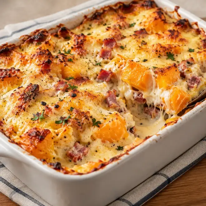 Gratin de courge butternut facile et crémeux
