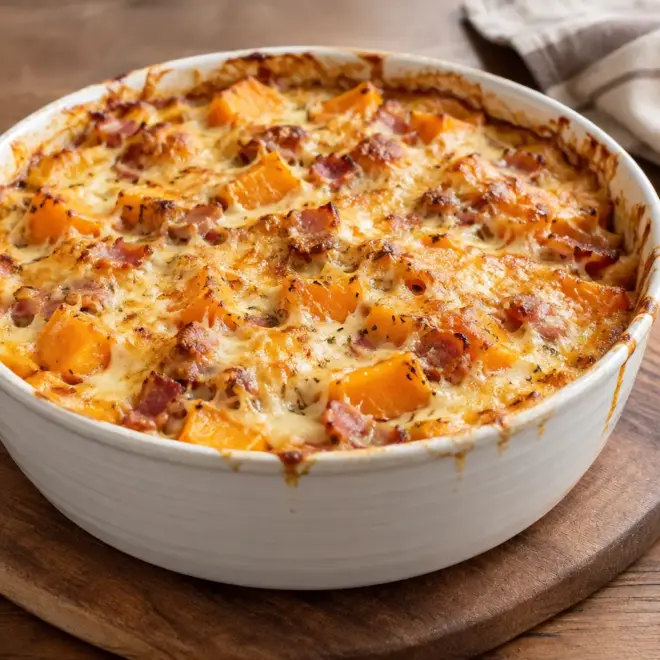 Gratin de courge butternut facile et crémeux