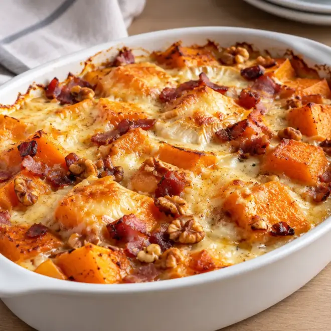 Gratin de courge butternut facile et crémeux