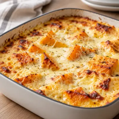 Gratin de courge crémeux facile et doré