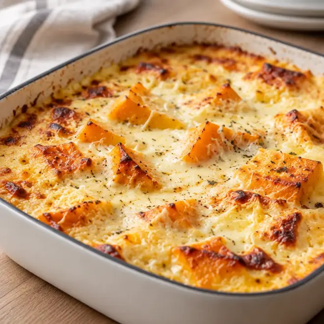 Gratin de courge crémeux facile et doré