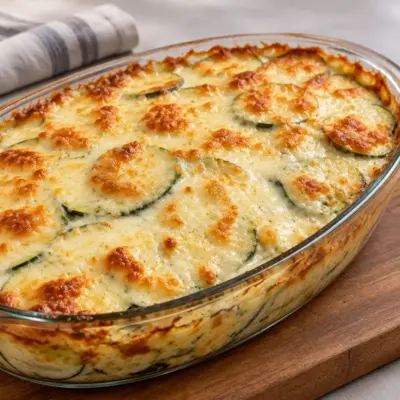 Gratin de courgettes facile et crémeux au four