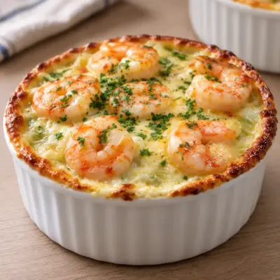 Gratin de crevettes facile et crémeux