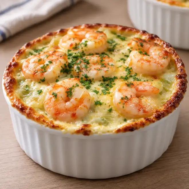 Gratin de crevettes facile et crémeux