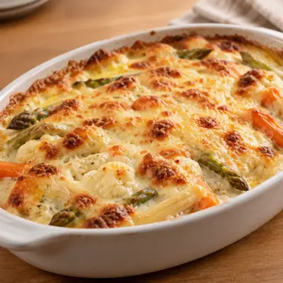 Gratin de légumes au fromage facile et crémeux