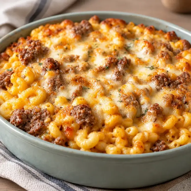 Gratin de macaronis facile et crémeux