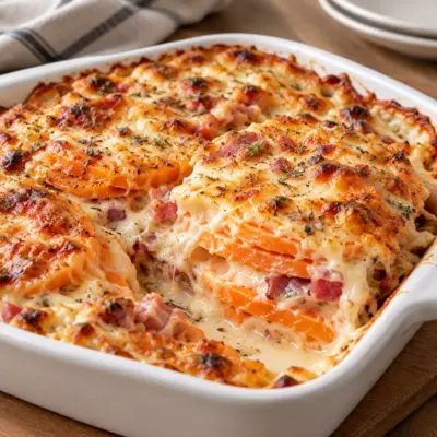 Gratin de patates douces facile et crémeux