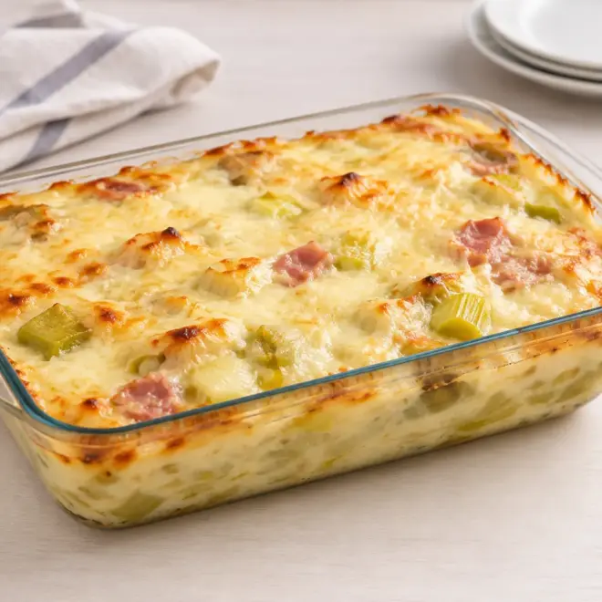 Gratin de poireaux recette facile et fondante