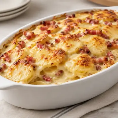 Gratin de pommes de terre au camembert