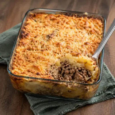 Gratin de pommes de terre facile au bœuf