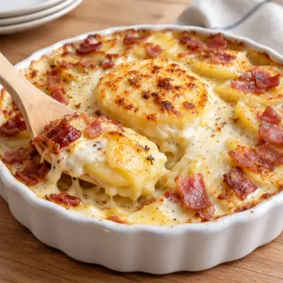 Gratin de pommes de terre au camembert facile