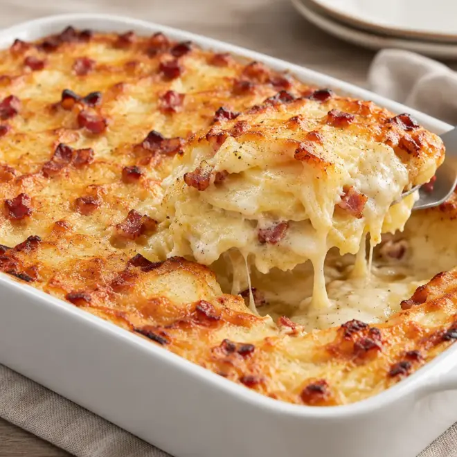 Gratin de pommes de terre au fromage facile