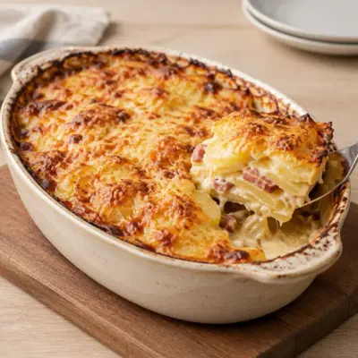 Gratin de pommes de terre aux lardons facile
