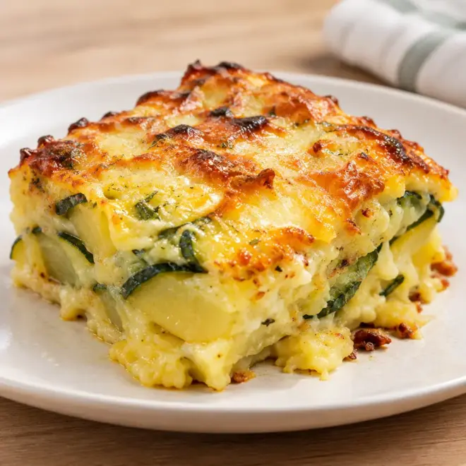 Gratin de pommes de terre et courgettes facile