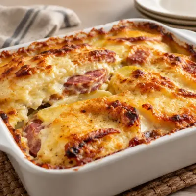 Gratin de pommes de terre facile et doré