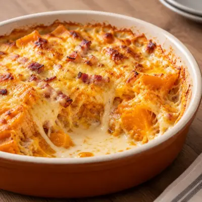 Gratin de potiron : recette crémeuse au four