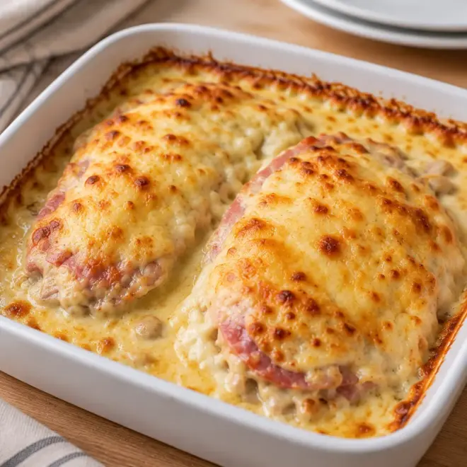 Gratin de poulet facile, crémeux et doré
