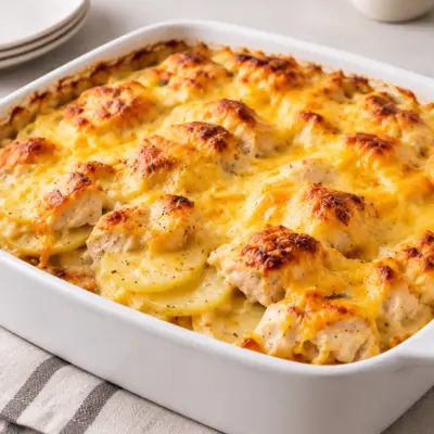 Gratin de poulet recette crémeuse et dorée