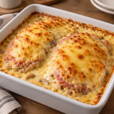Gratin de poulet recette crémeuse et dorée