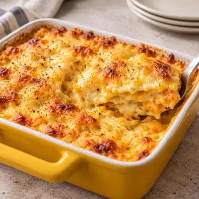 Gratin de raviolis au potiron facile et crémeux