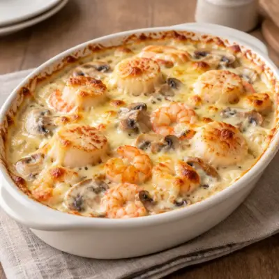 Gratin de Saint-Jacques facile et crémeux