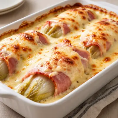 Gratin d’endives : recette fondante et dorée