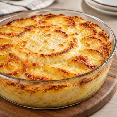 Gratin pommes de terre camembert fondant et doré
