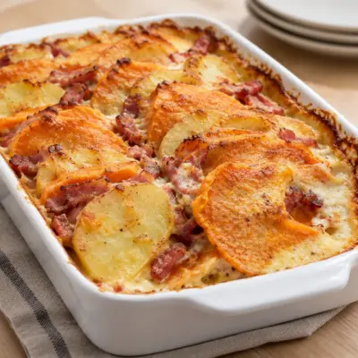 Gratin pommes de terre patates douces facile