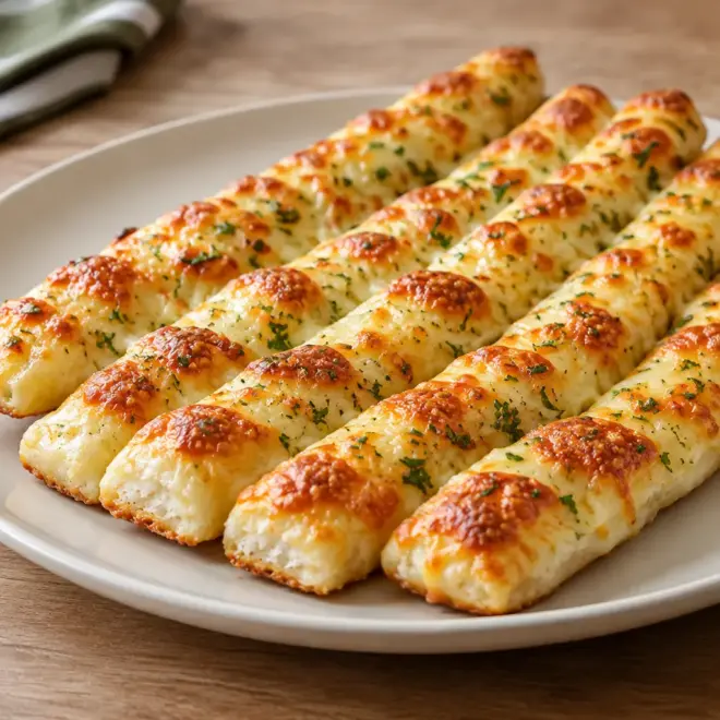 Gressins au fromage faciles et dorés