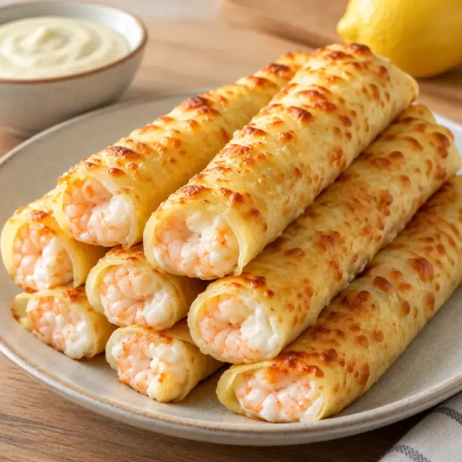 Involtini crémeux aux crevettes faciles