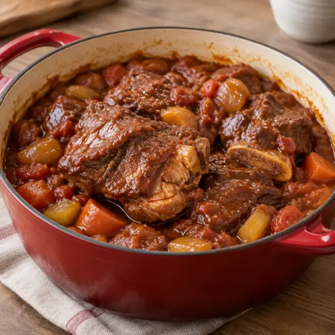 Jarret de bœuf braisé facile et fondant