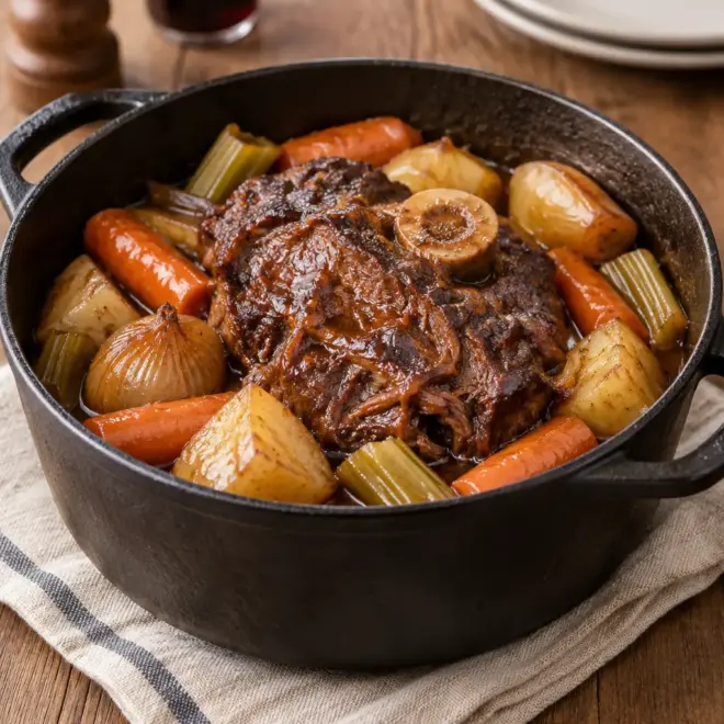 Jarret de bœuf braisé facile et fondant
