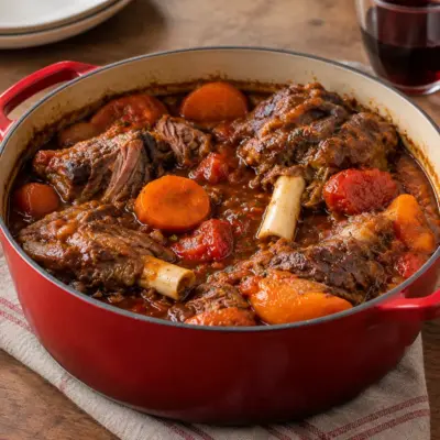 Jarrets d’agneau braisés : recette fondante