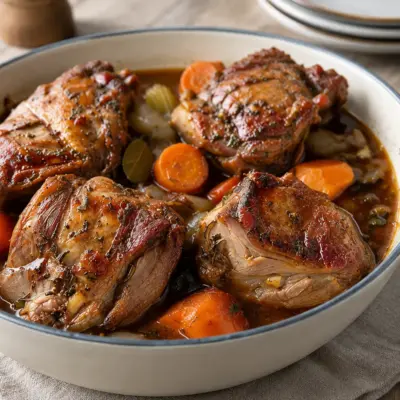 Jarrets d’agneau braisés, recette en cocotte
