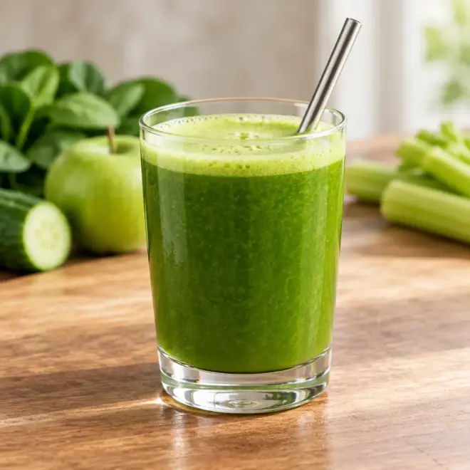 Jus vert maison frais et facile