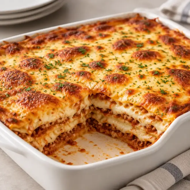 Lasagnes à la bolognaise faciles et gratinées
