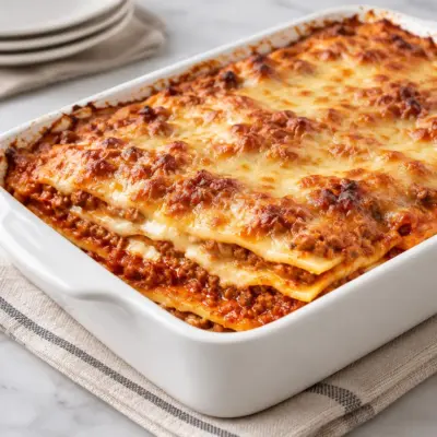 Lasagnes à la viande hachée faciles et gratinées