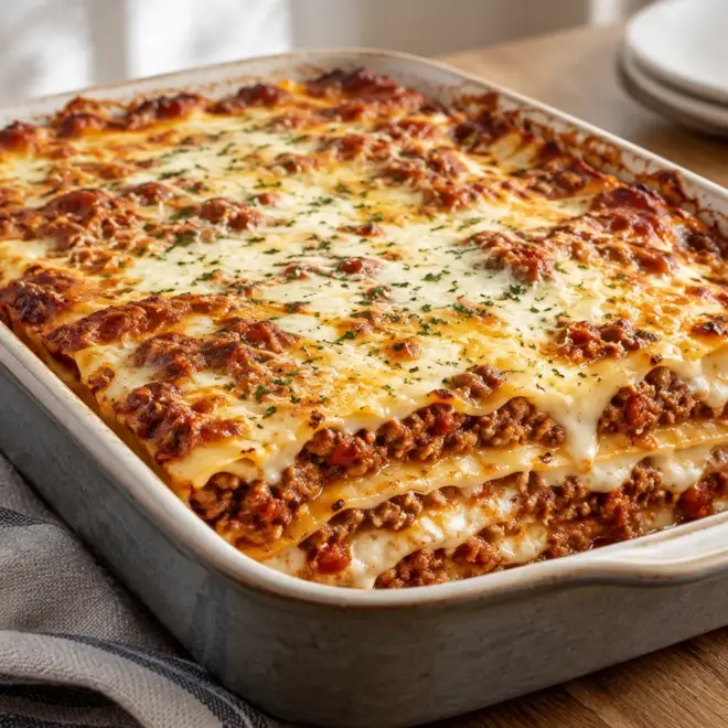 Lasagnes bolognaises faciles et fondantes