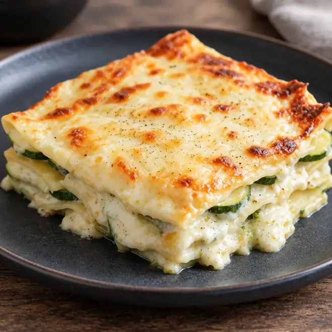 Lasagnes au fromage de chèvre et aux courgettes