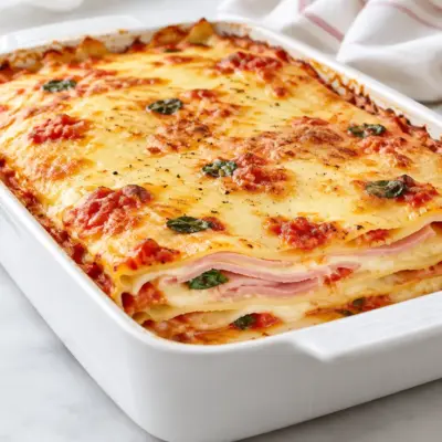 Lasagnes jambon fromage : recette fondante