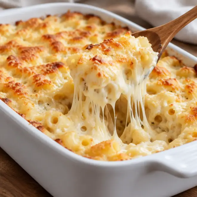 Macaronis gratinés au fromage faciles