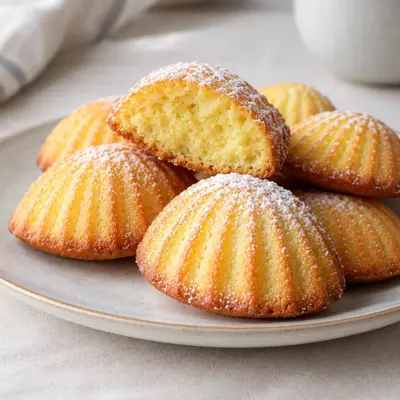 Madeleines au citron : recette facile et moelleuse