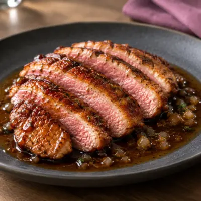 Magret de canard au miel et au balsamique facile
